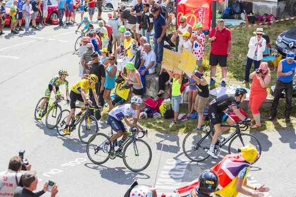 Col du Glandon - Fransa Bisiklet Turu 2015 sık grup — Stok fotoğraf