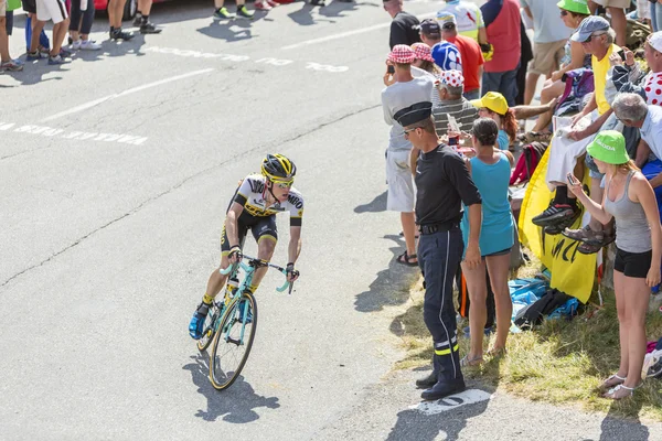 Cyklista Steven Kruijswijk na Col du Glandon - Tour de France — Stock fotografie