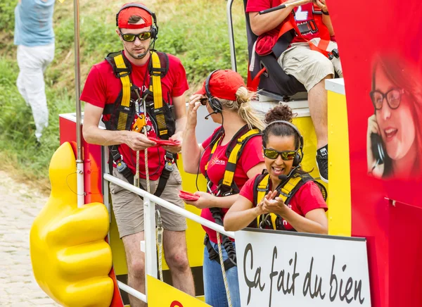 Detay Cofidis karavan - Tour de France 2015 — Stok fotoğraf