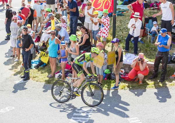 骑自行车的人丹尼尔 · 马丁于 Col 杜 Glandon-环法自行车赛 201 — 图库照片