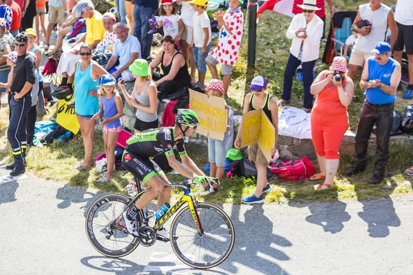 O ciclista Pierre-Luc Perichon na Col du Glandon - Tour de Fran — Fotografia de Stock