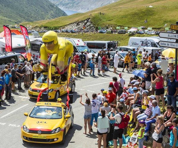 LCL husvagn i Alperna - Tour de France 2015 — Stockfoto