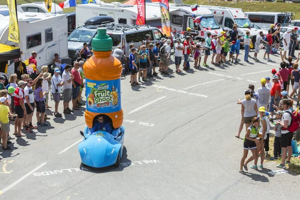 Teisseire pojazdu w Alpy - Tour de France 2015 — Zdjęcie stockowe