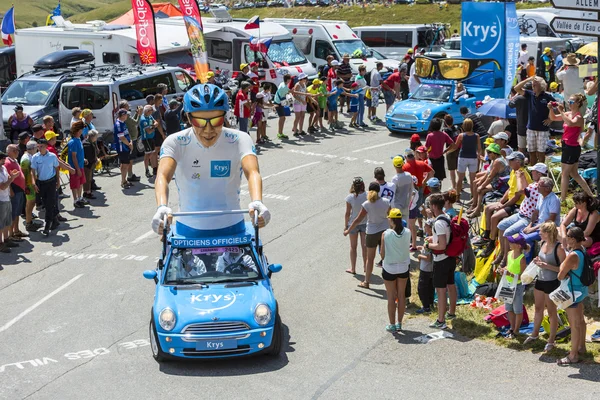 Krys husvagn i Alperna - Tour de France 2015 — Stockfoto