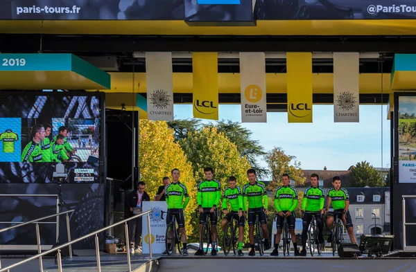 Chartres Francia Ottobre 2019 Team Euskadi Basque Country Murias Sale — Foto Stock