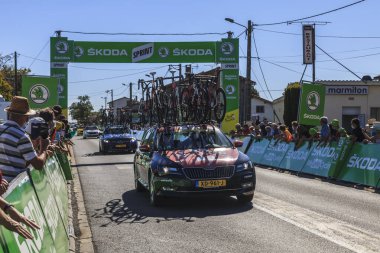 Les Grands Ajoncs; Fransa - 09 Eylül 2020: Le Tour de France 2020 'nin 11..