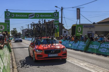 Les Grands Ajoncs; Fransa - 09 Eylül 2020: Le Tour de France 2020 'nin 11..