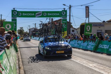 Les Grands Ajoncs; Fransa - 09 Eylül 2020: Le Tour de France 2020 'nin 11..