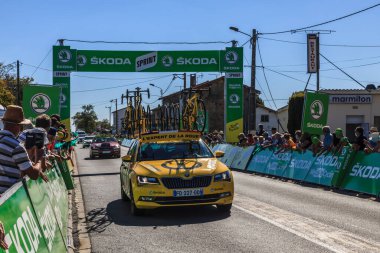 Les Grands Ajoncs; Fransa - 09 Eylül 2020: Le Tour de France 2020 'nin 11..