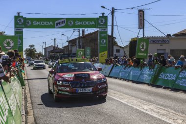 Les Grands Ajoncs; Fransa - 09 Eylül 2020: Le Tour de France 2020 'nin 11..