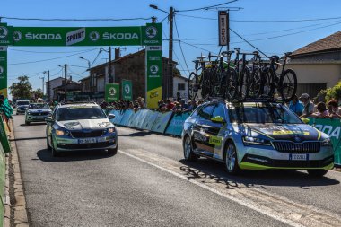 Les Grands Ajoncs; Fransa - 09 Eylül 2020: Le Tour de France 2020 'nin 11..