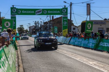 Les Grands Ajoncs; Fransa - 09 Eylül 2020: Le Tour de France 2020 'nin 11..