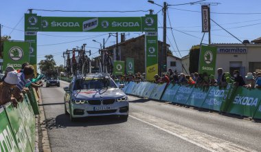 Les Grands Ajoncs; Fransa - 09 Eylül 2020: Le Tour de France 2020 'nin 11..