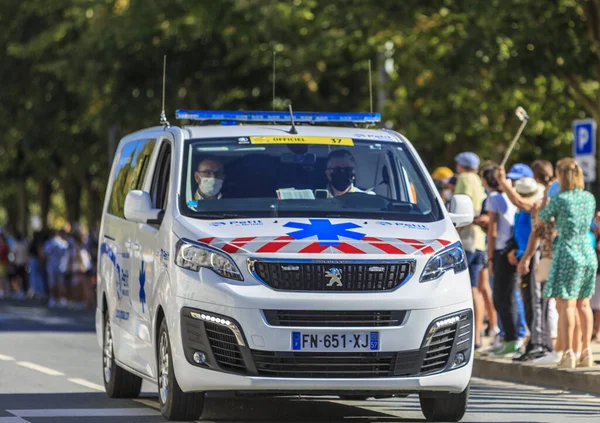 La Rochelle, Fransa - 08 Eylül 2020: La Rochelle 'de Fransa Bisiklet Turu' nun 10..