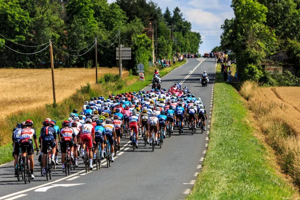 Les Vignes Chateau France 1Er Juillet 2021 Image Arrière Peloton — Photo