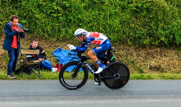 Louverne França Junho 2021 Ciclista Italiano Vincenzo Nibali Equipe Trek — Fotografia de Stock