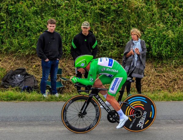 Louverne Francia Junio 2021 Ciclista Manx Mark Cavendish Del Deceuninck — Foto de Stock