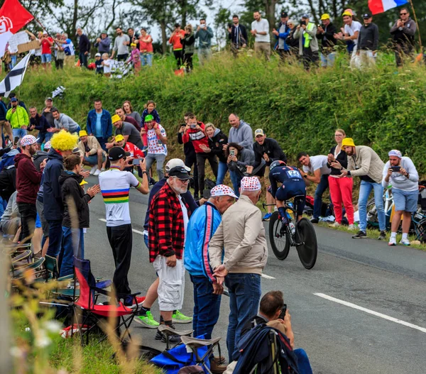 Louverne France June 2021 Ecuadorian Cyclist Richard Carapaz Team Ineos — Stock Photo, Image