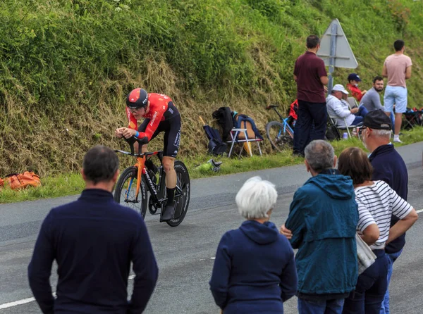 Louverne Frankrike Juni 2021 Den Slovenska Cyklisten Matej Mohoric Team — Stockfoto