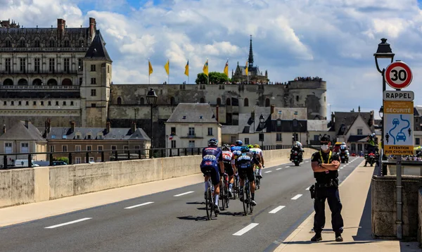 Amboise France July 2021 Rear View Breakaway Riding Road Amboise — Stock Photo, Image