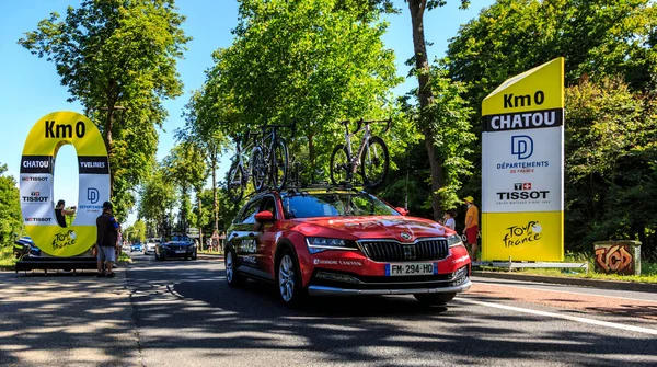 Saint Germain Laye Francia Julio 2021 Coche Oficial Del Equipo —  Fotos de Stock