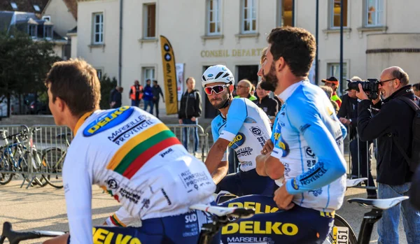 Chartres Francja Października 2019 Zespół Delko Marsylia Provence Czeka Podium — Zdjęcie stockowe