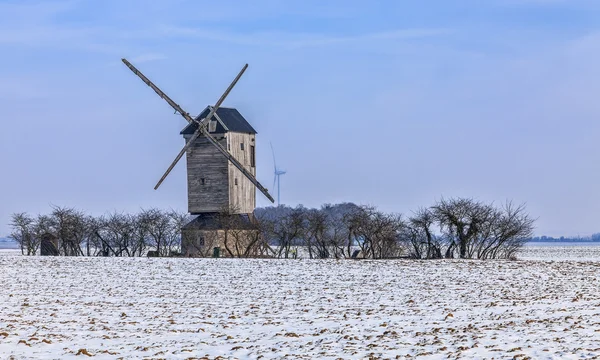 Paysage rural hivernal — Photo