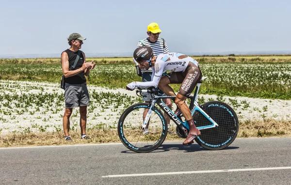 The Cyclist Christophe Riblon — Stock Photo, Image