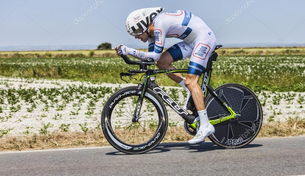 Cyklist tom dumoulin — redaktionellt stockfoto © razvanphoto #54529341