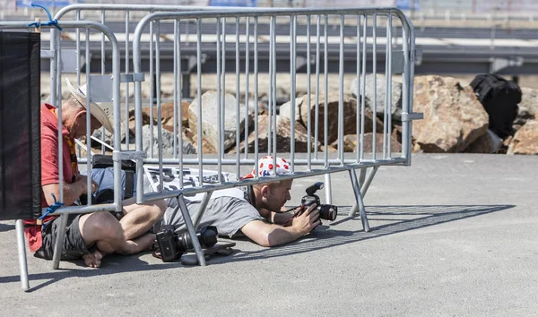 Fotografo al lavoro - Tour de France — Foto Stock