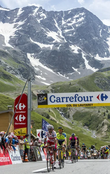 Col du Lautaret - Fransa Bisiklet Turu 2014 tarihinde kazanan — Stok fotoğraf