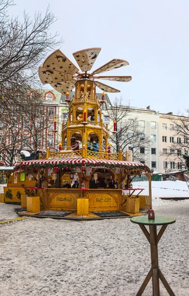 Ahşap Noel Carousel — Stok fotoğraf