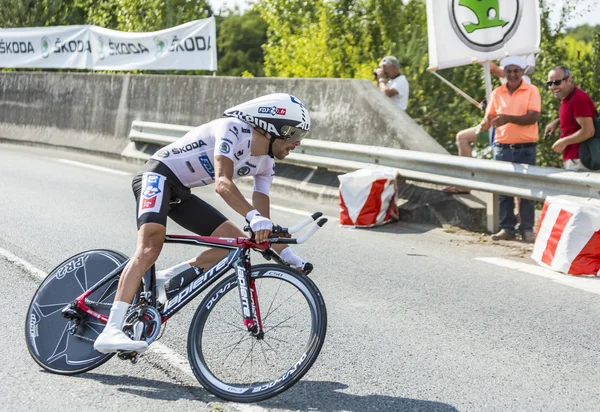 Der Radfahrer Thibaut pinot — Stockfoto