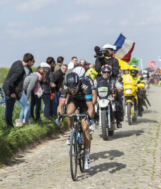 Bisikletçi Geraint Thomas - Paris Roubaix 2014