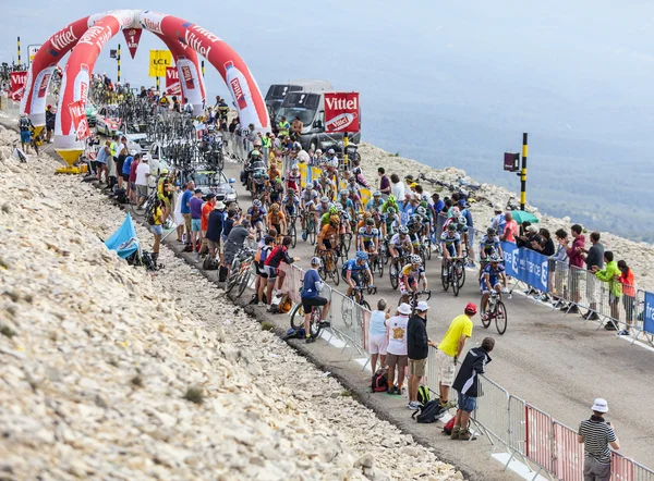 El Pelotón en Mont Ventoux — Foto de Stock