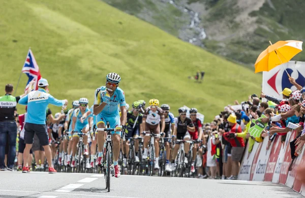 El Pelotón en Col du Lautaret — Foto de Stock