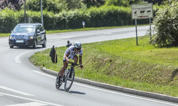 El ciclista Florian Vachon — Foto de Stock