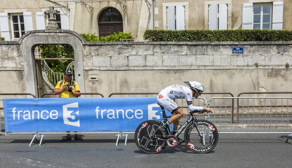 The Cyclist Arnaud Gerard — Stock Photo, Image