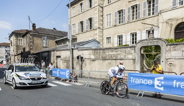 El ciclista Arnaud Gerard — Foto de Stock