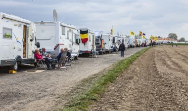 Yarış Bisiklete binme karavanlar Paris Roubaix adlı dizi