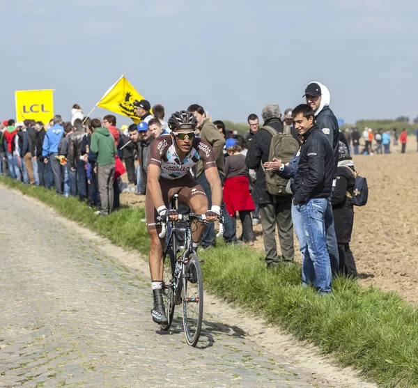 Damien Gaudin- Paris Roubaix 2014 — Foto de Stock