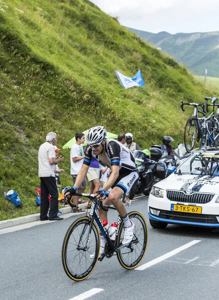 The Cyclist Tom Dumoulin on Col de Peyresourde - Tour de France — Stock Photo, Image