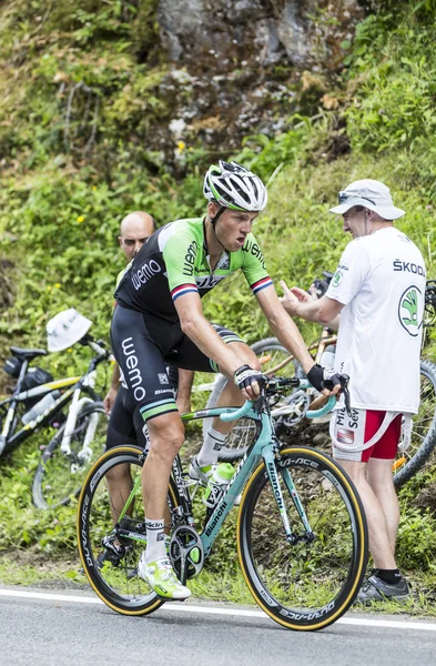 Lars Boom en Col du Tourmalet - Tour de France 2014 — Foto de Stock