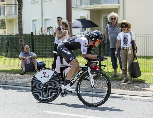 Cyklista Matthew Busche - Tour de France 2014 — Stock fotografie