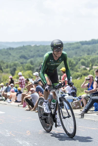 El ciclista Perrig Quemeneur - Tour de France 2014 — Foto de Stock