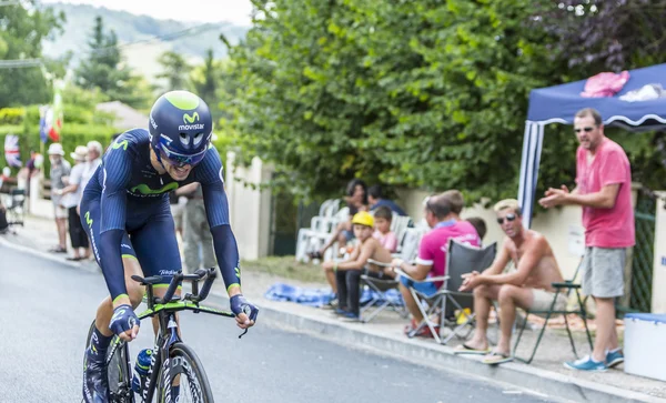 Rowerzysta Jesus Lopez Herrada - Tour de France 2014 — Zdjęcie stockowe