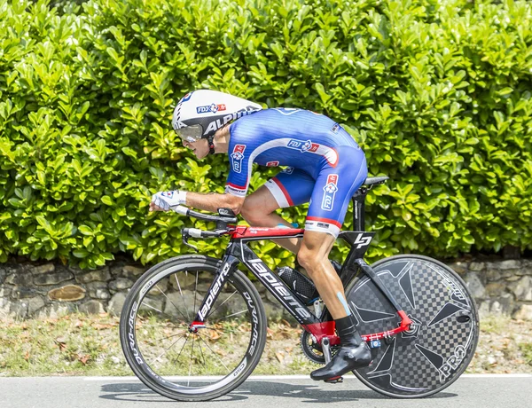 骑自行车的人杰里米 · 罗伊-环法自行车赛 2014 — 图库照片