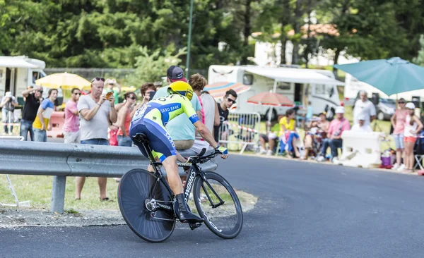 Rowerzysta nicolas roche - tour de france 2014 — Zdjęcie stockowe