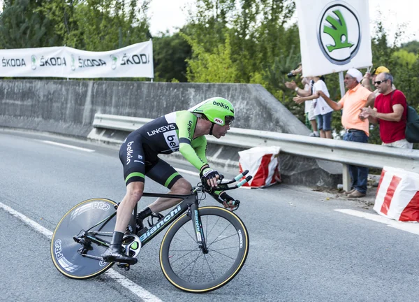 El ciclista Bram Tankink - Tour de France 2014 — Foto de Stock