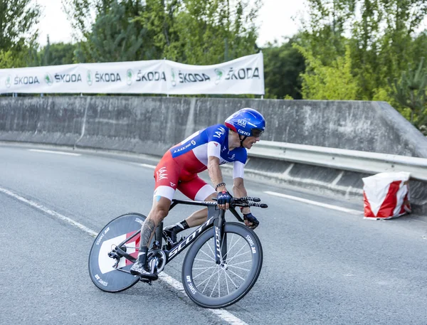 O ciclista Sylvain Chavanel - Tour de France 2014 — Fotografia de Stock